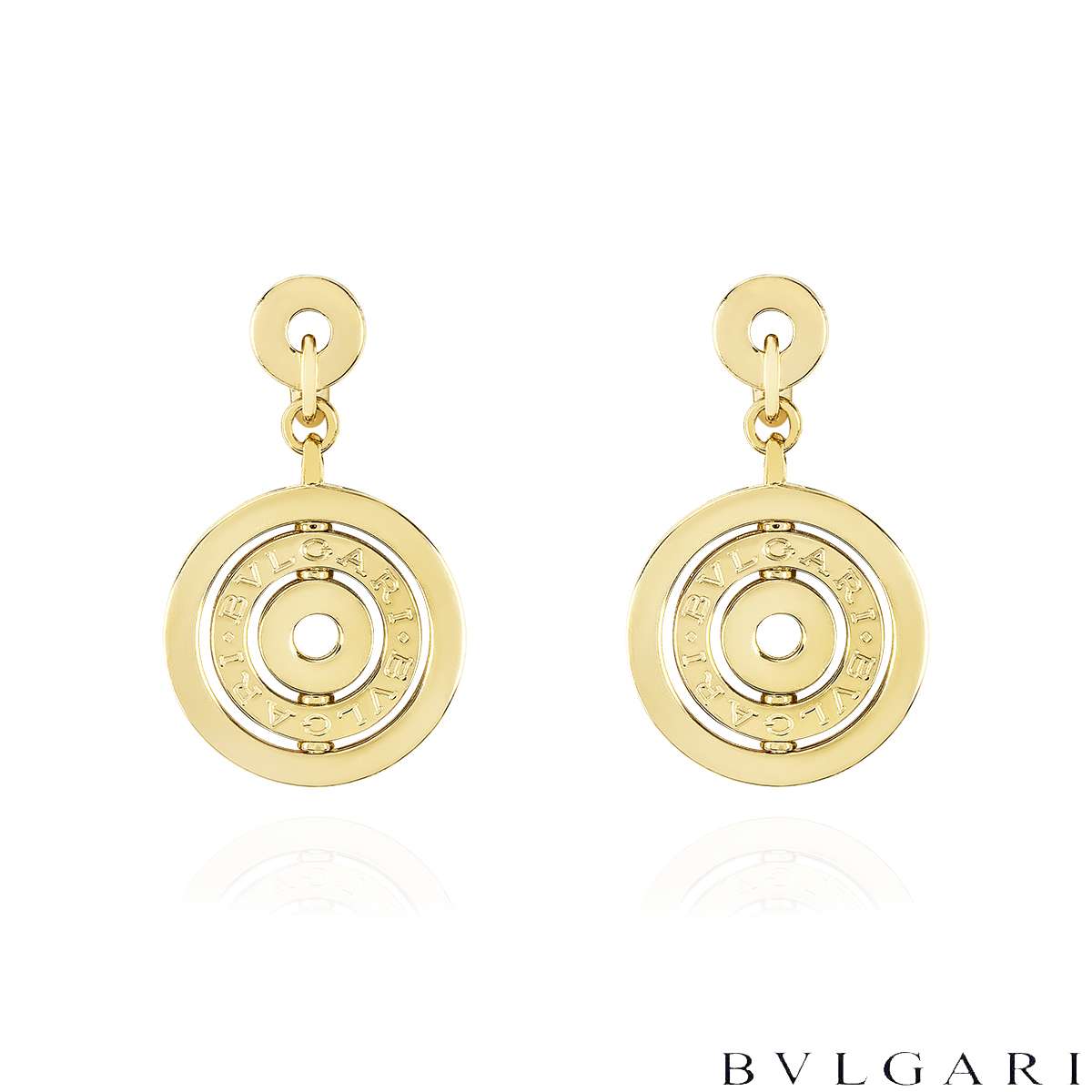 Bvlgari Yellow Gold Astrale Cerchi Earrings